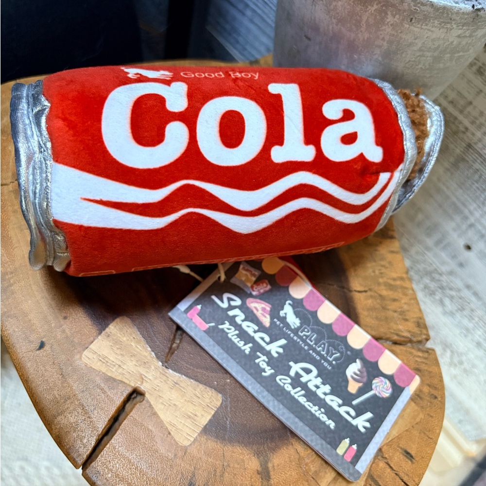 3/$30 | Snack Attack | NWT Medium "Good Boy" Cola Plush Toy for Dogs